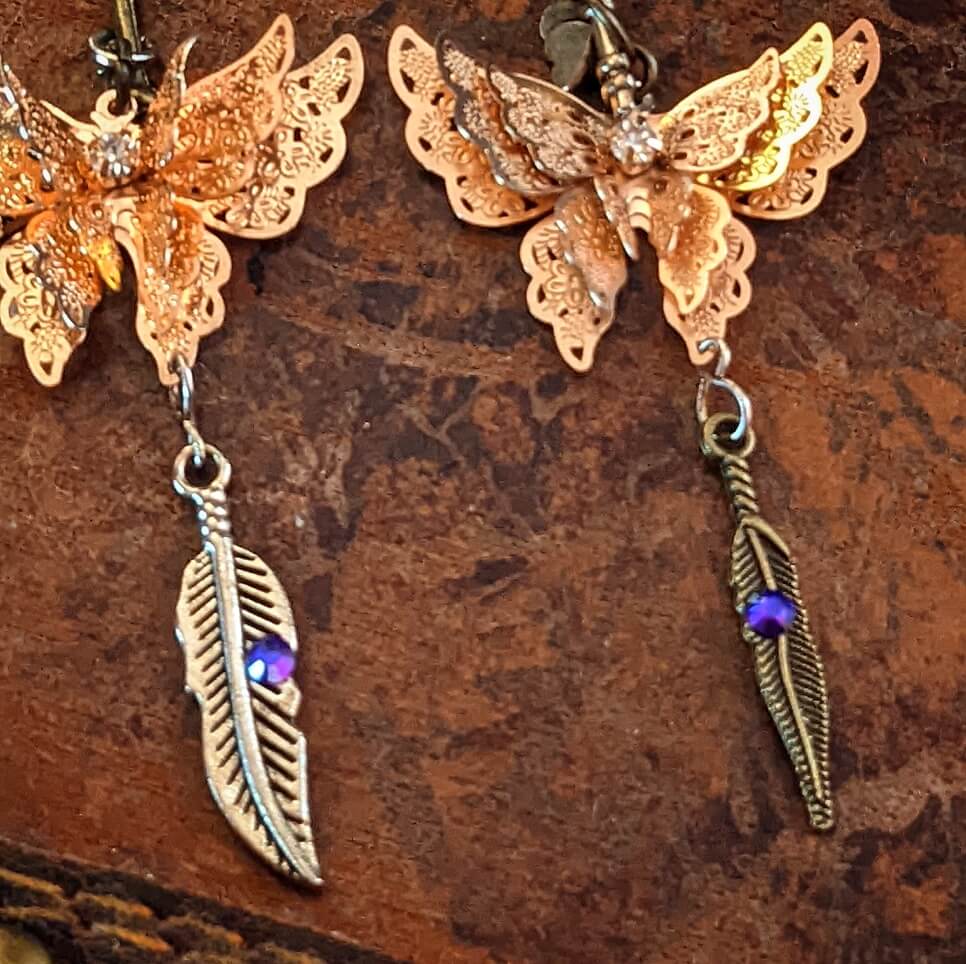 feather earrings