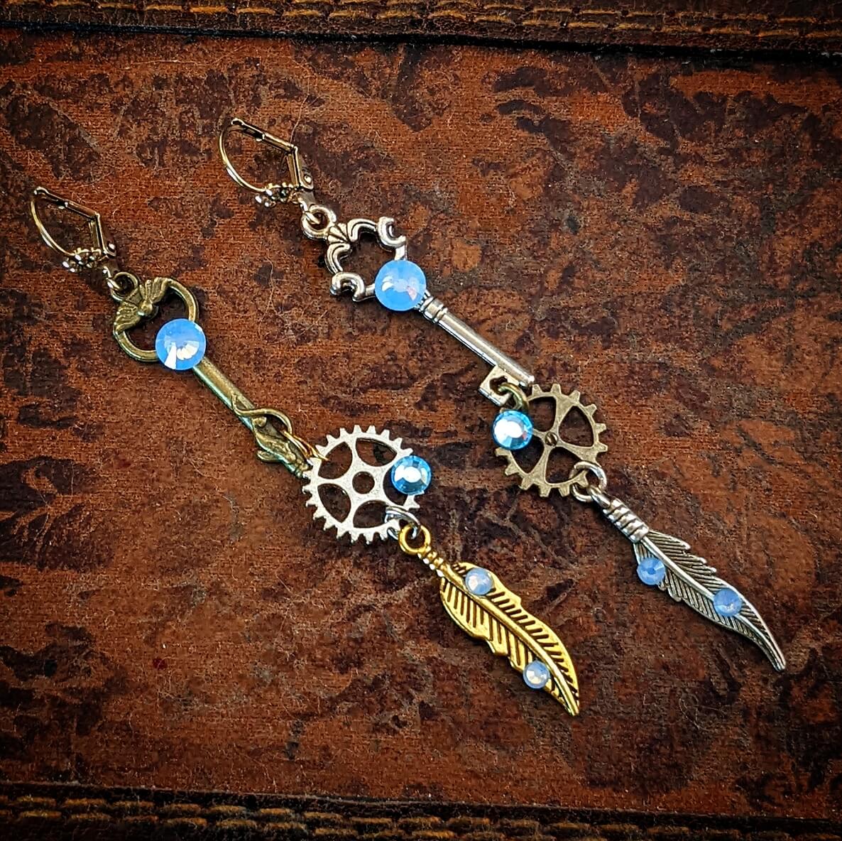 long dangling boho earrings