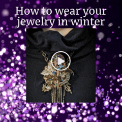 How to wear your necklaces with winter clothes