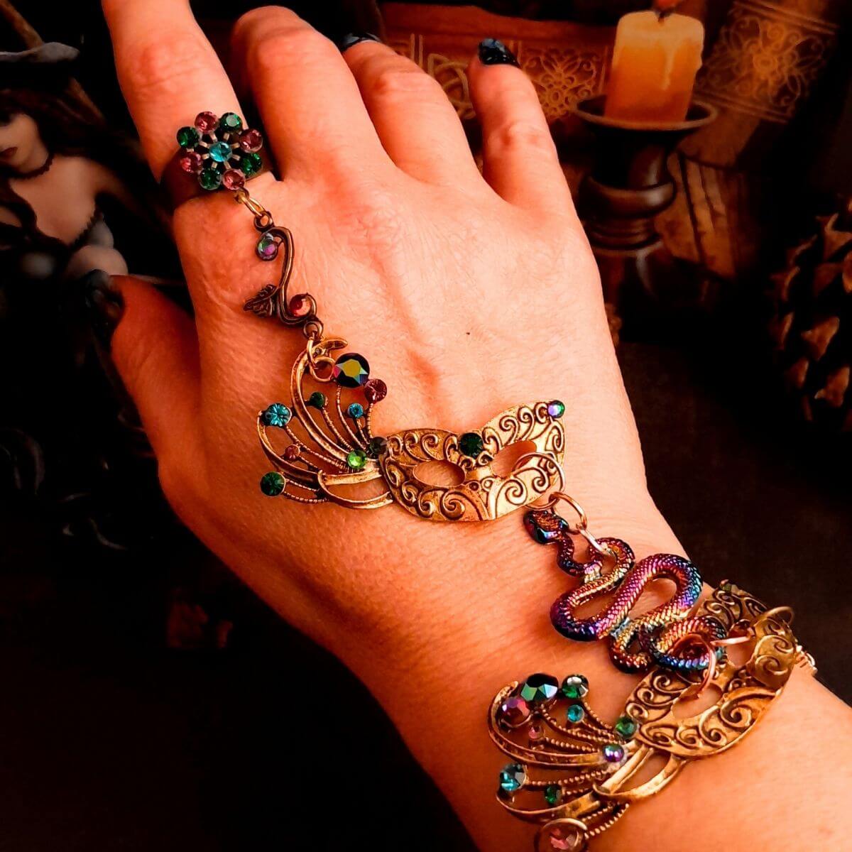 Magical Handmade Hand Chains - One-of-a-Kind Fantasy Bohemian Jewelry ...