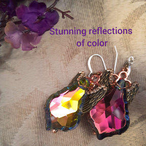Sparkling Statement Crystal Wing Earrings