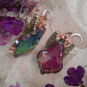 Sparkling Statement Crystal Wing Earrings