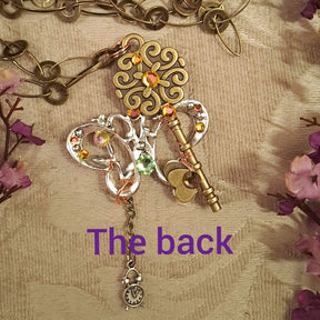 Key & Butterfly Fantasy Necklace