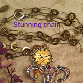 Key & Butterfly Fantasy Necklace