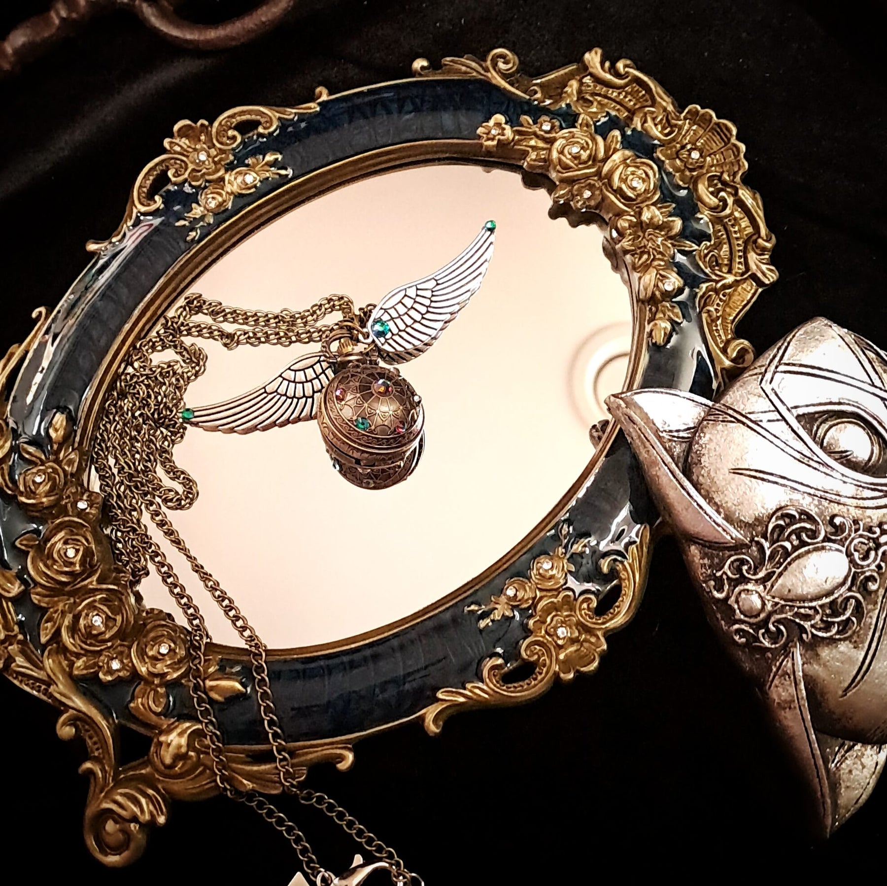 Fantasy Orb Pocket Watch Necklace