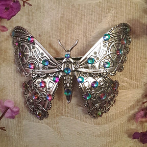 Large Butterfly Crystal Hair Clip Barrette