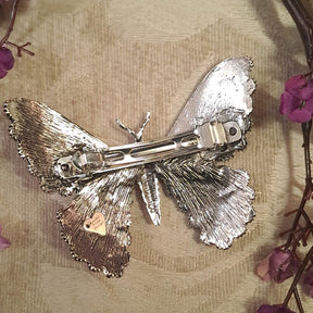 Large Butterfly Crystal Hair Clip Barrette