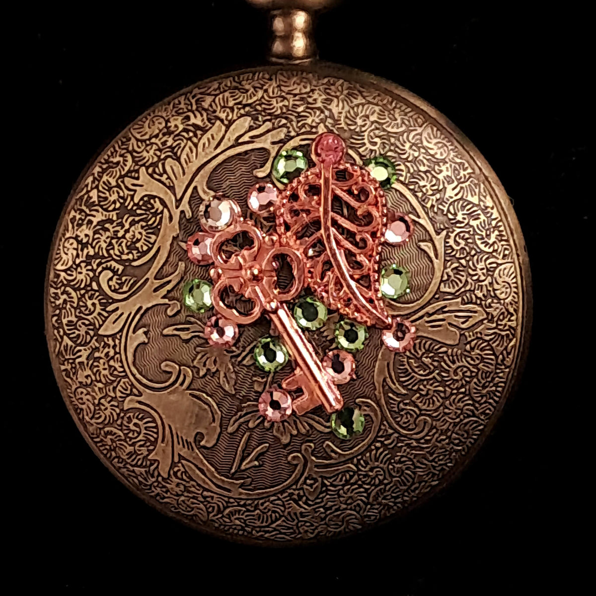 Love Birds Pocket Watch Necklace
