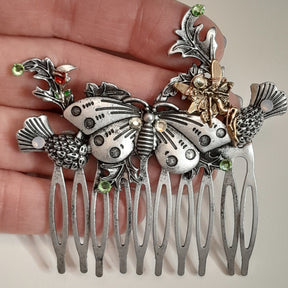 Fantasy Moth Fairy Nature Hair Comb