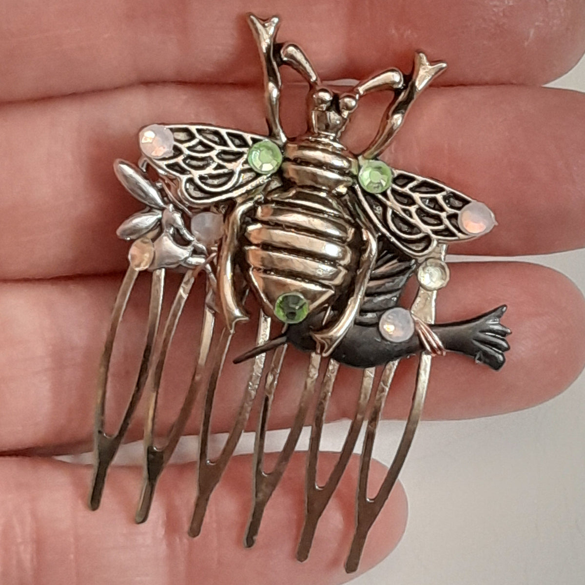 Bee Hummingbird Fairy Fantasy Hair Comb
