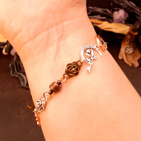 slave bracelet hand chain swarovski crystals magnet clasp