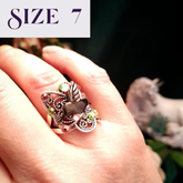 Butterfly Hummingbird Nature Ring Size 7