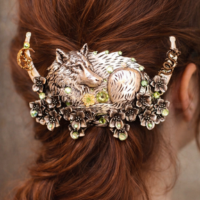 Hairclip Wolf Fairy Dragon Fantasy Clip