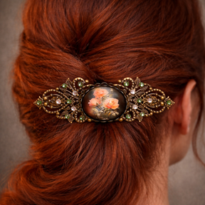 swarovski crystal victorian style hair clip
