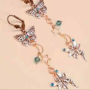 Something blue celestial bridal earrings with world-renowned genuine Swarovski crystals — Victorian style vintage style fairycore