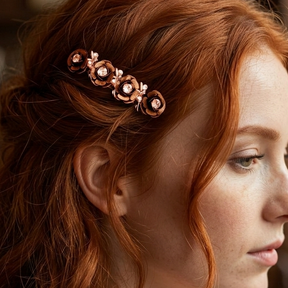 Hairclip Fairies Flowers & Crystals