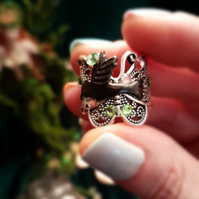 Butterfly Hummingbird Nature Ring Size 7