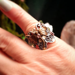 Butterfly Hummingbird Nature Ring Size 7