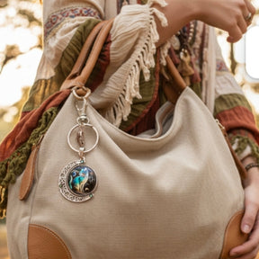 Purse Charm Cat & Moon