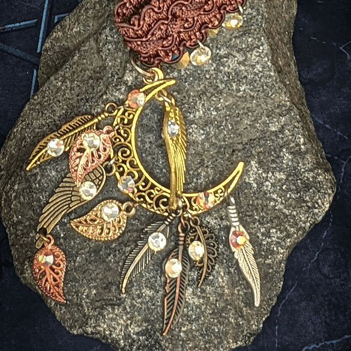 Victorian Style Choker Moon Necklace