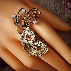 Masquerade Fantasy Mask Ring