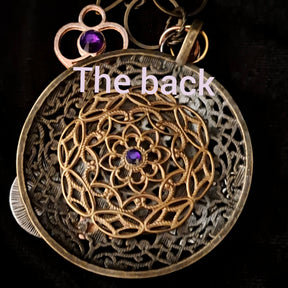 Fantasy Magical Round Filigree Necklace