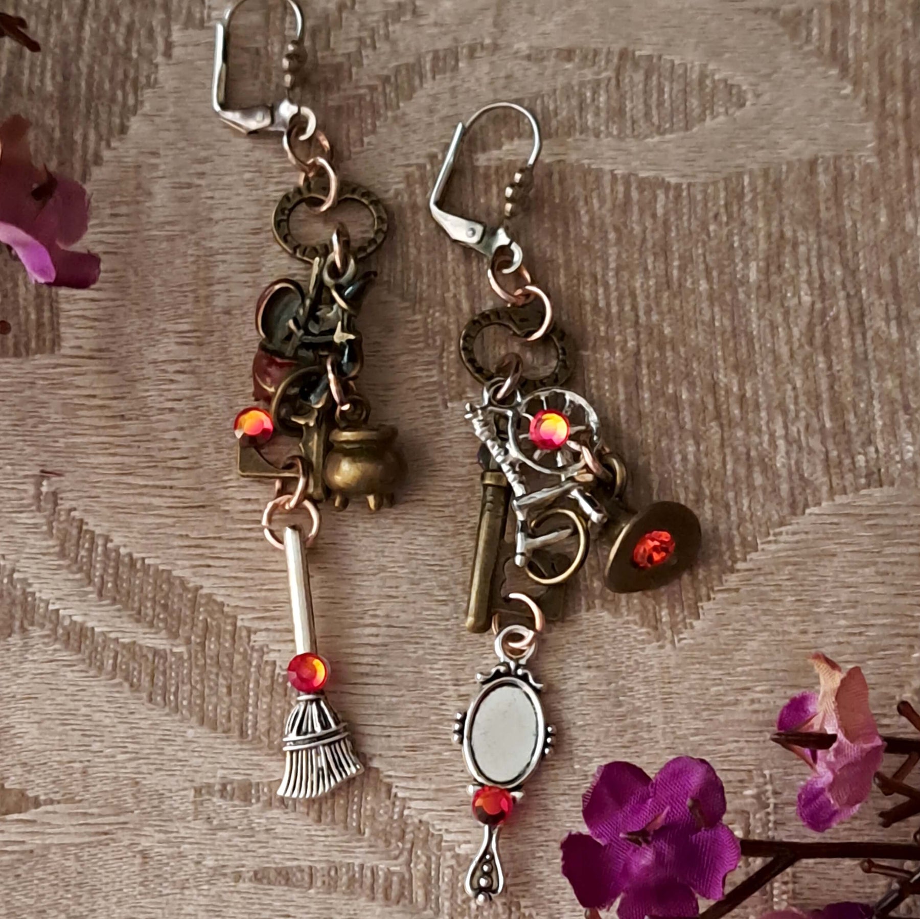 Witchy Fantasy Dangle Earrings