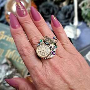Clock and Gears Fantasy Ring