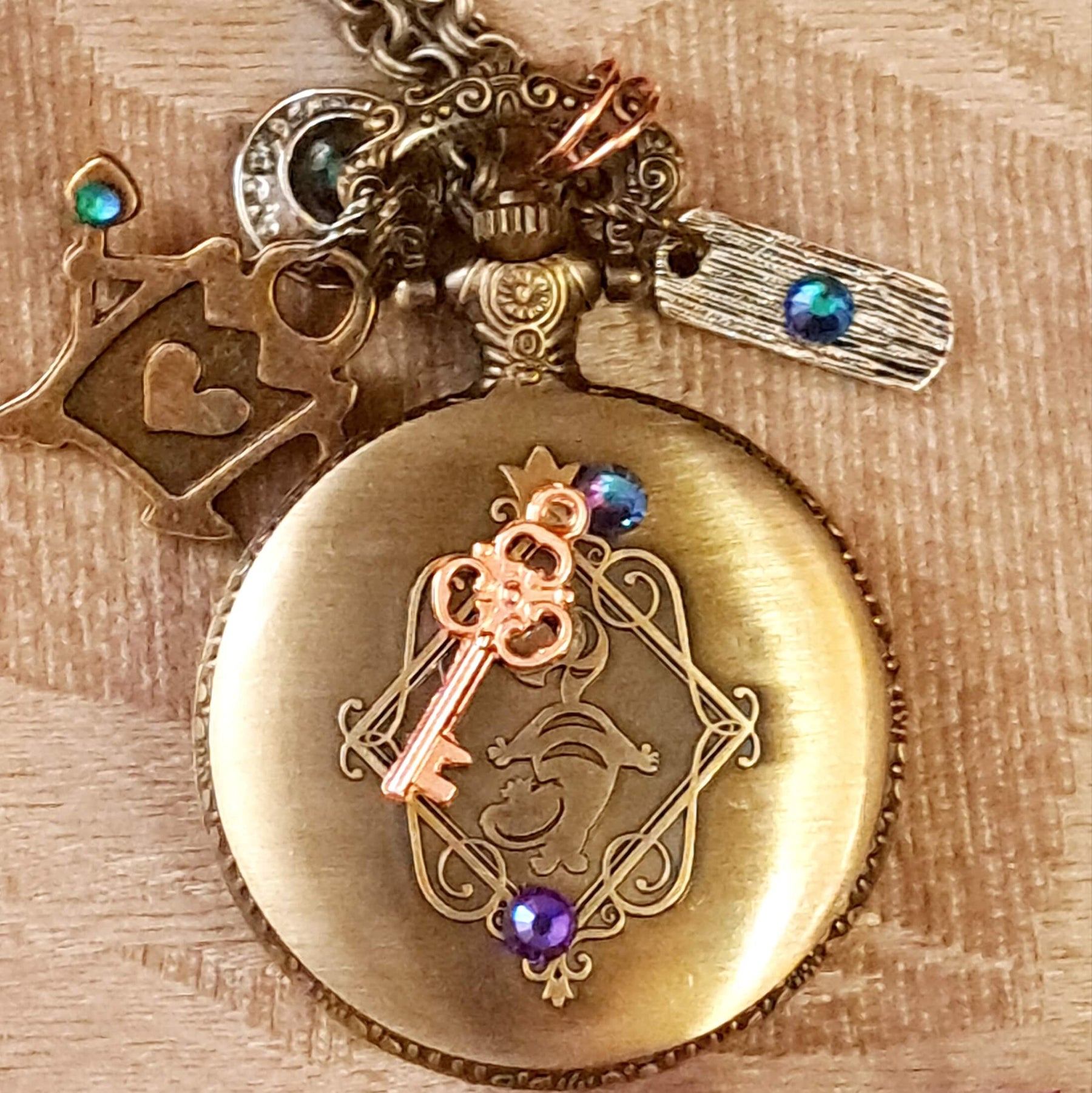 Alice in Wonderland Pocket Watch Necklace