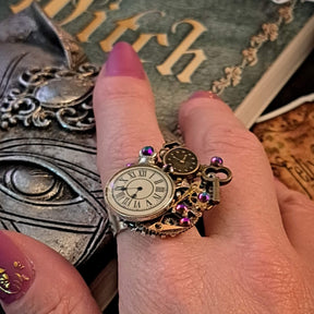 Clock and Gears Fantasy Ring