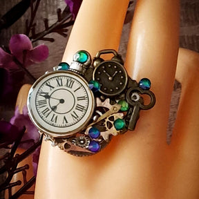 Clock and Gears Fantasy Ring
