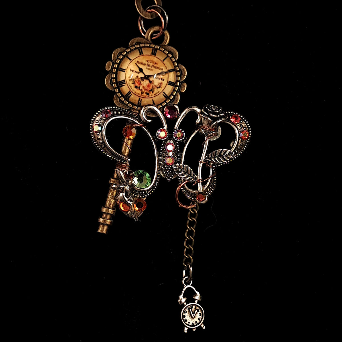 Key & Butterfly Fantasy Necklace