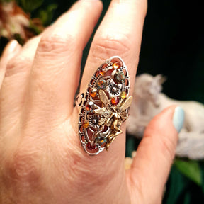 Fairy Fantasy Statement Ring Size 9.5