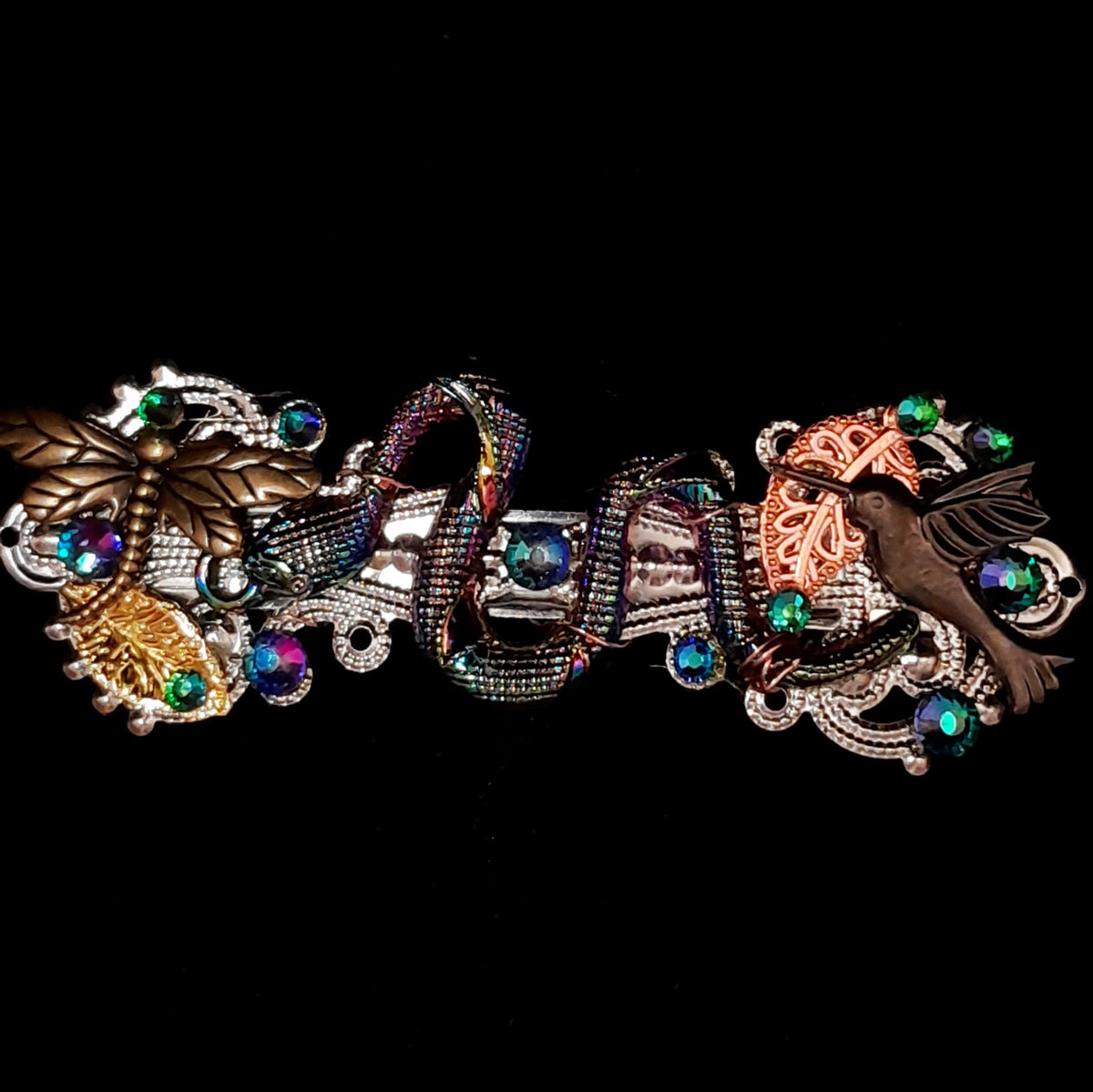 Serpent Hair Barrette Multicolor Hair Clip