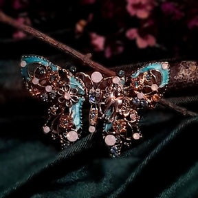 Statement Turquoise Butterfly Hairclip Barrette