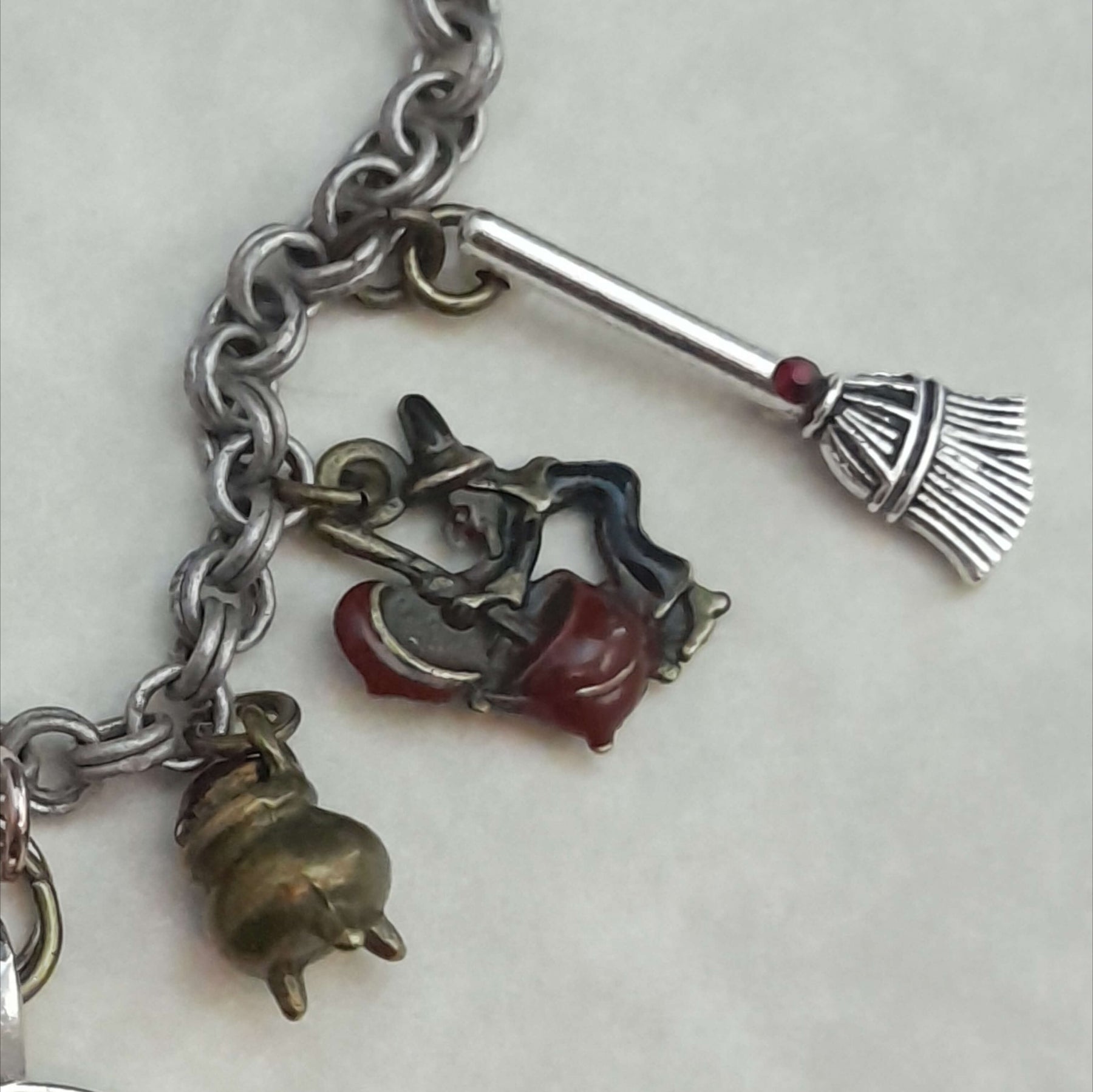 Witchy Crow & Skull Necklace