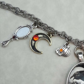 Witchy Crow & Skull Necklace
