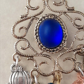 Blue Crystal Dangling Necklace