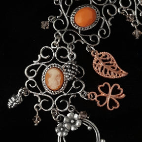 Peach Cats Eye Nature Hand Chain