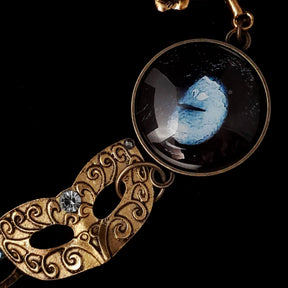 Blue Crystal Mask Dragon Eye Bracelet