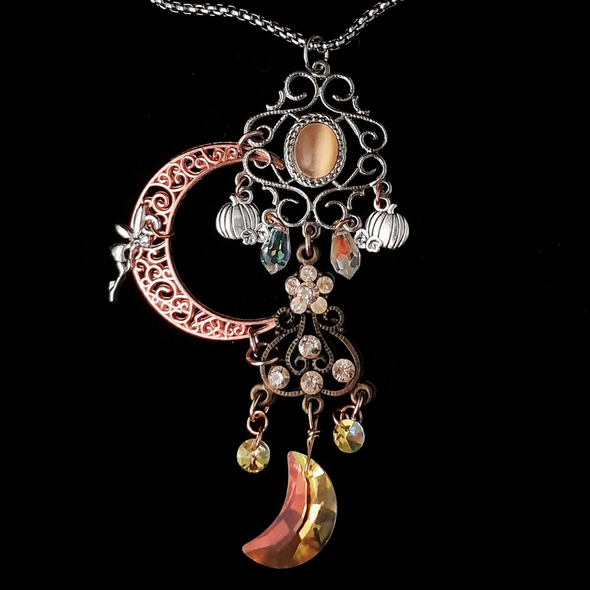 Crystal Moon Fairy Necklace