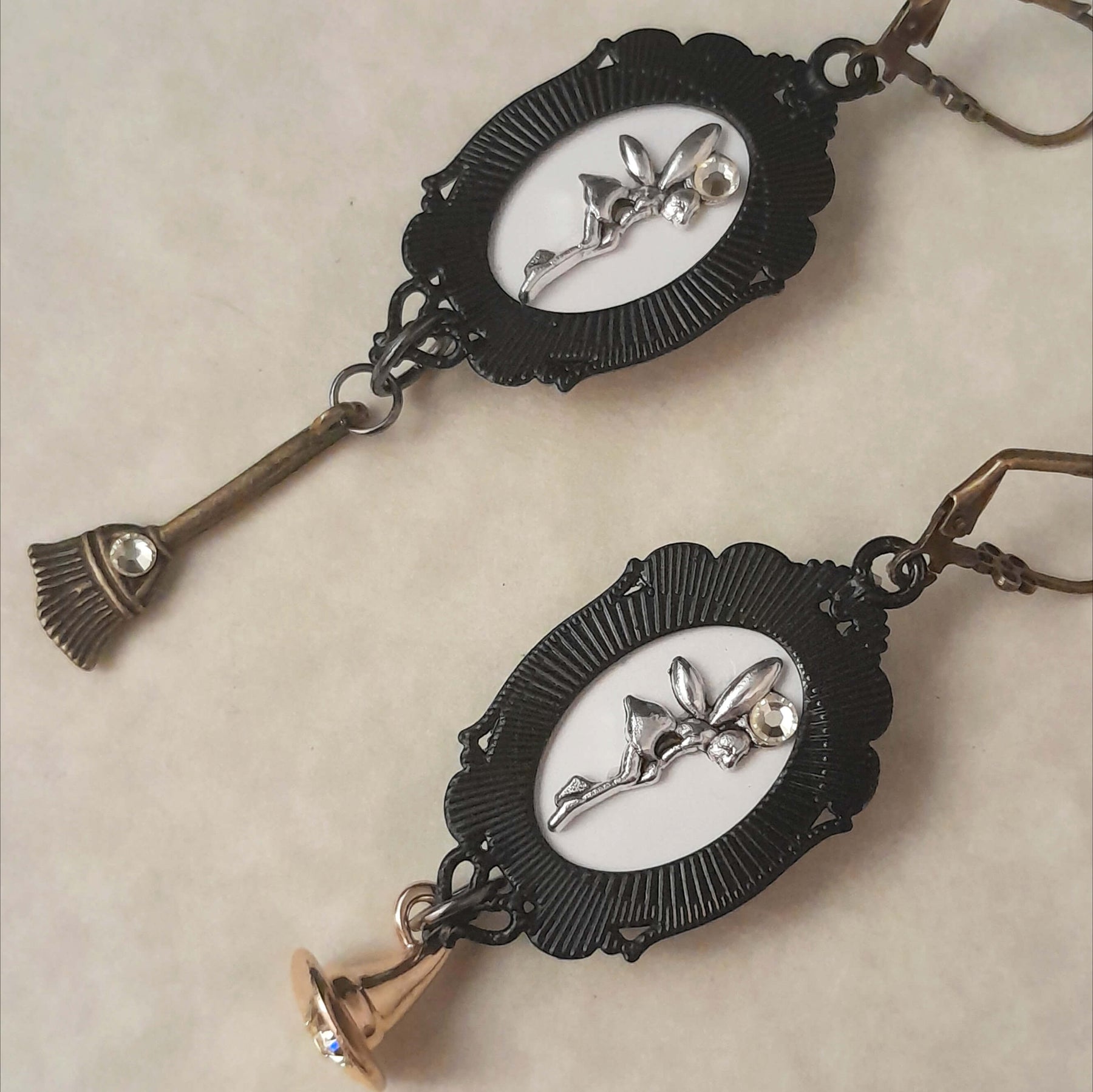 Witchy Fantasy Cabochon Earrings