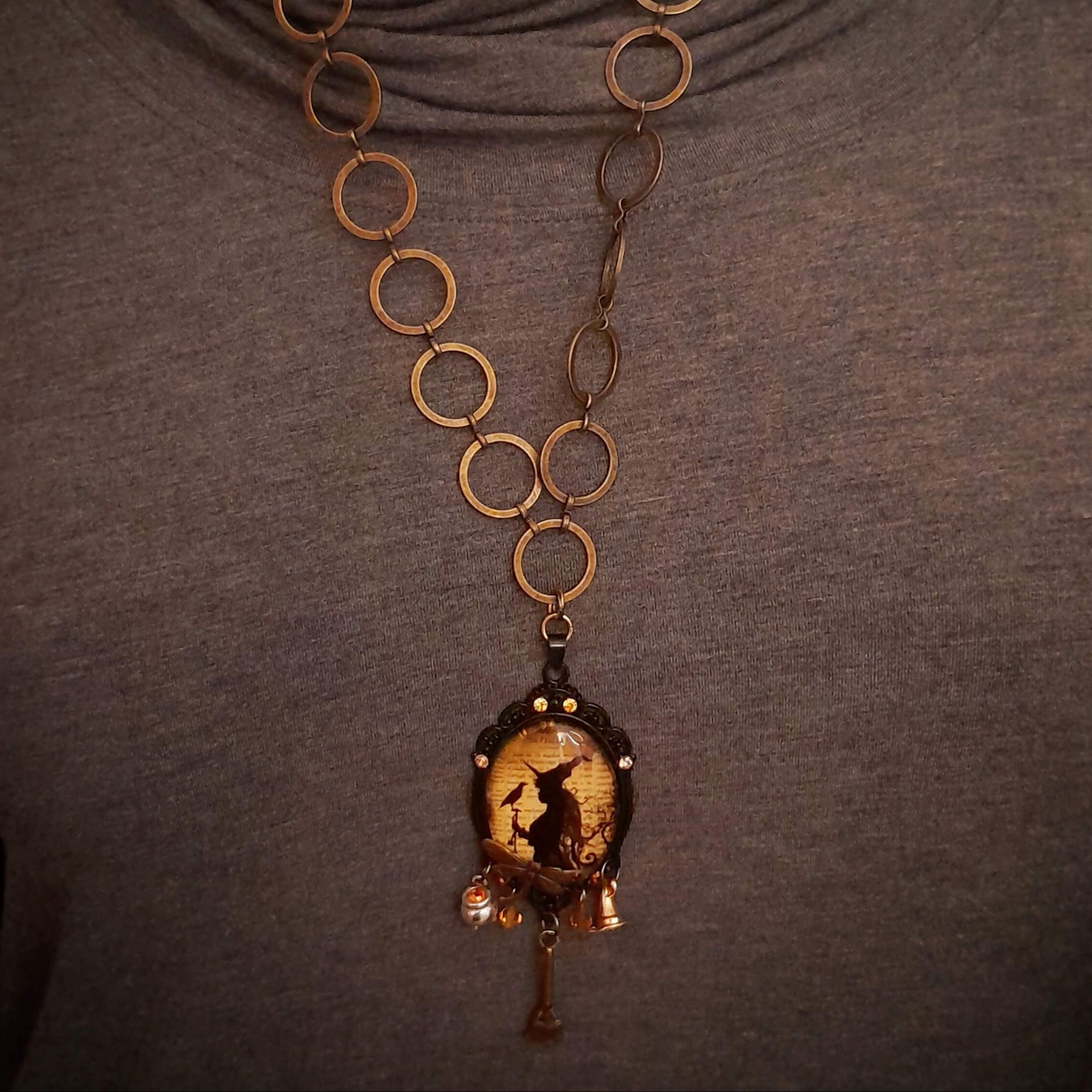 Witchy Fairytale Cabochon Necklace