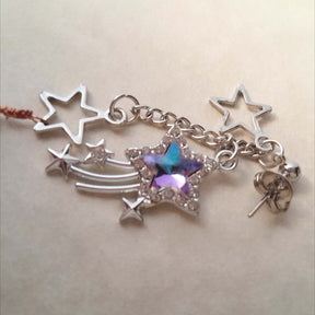 Asymmetrical Star Earrings Ear Cuffs