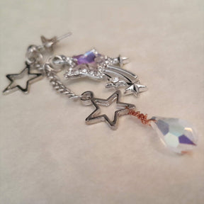Asymmetrical Star Earrings Ear Cuffs