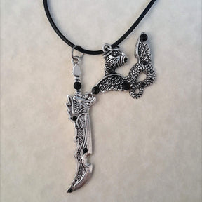 Men's Sword & Dragon Necklace