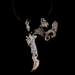 Men's Sword & Dragon Necklace