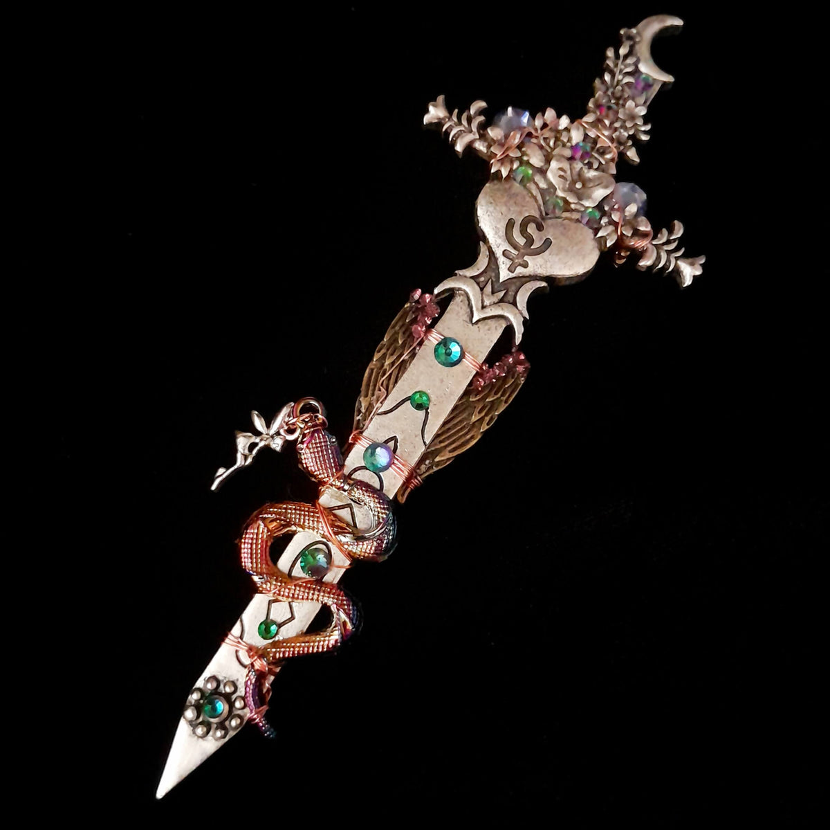 Large Statement Sword Fantasy Brooch Pin