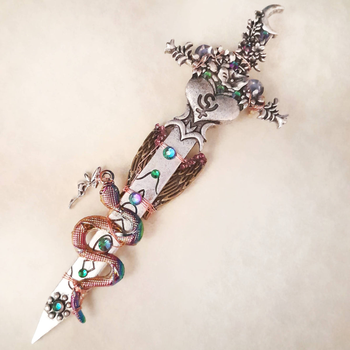 Large Statement Sword Fantasy Brooch Pin
