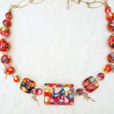 Rainbow Beads Multicolor Fairy Necklace